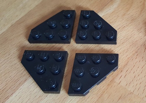 Schwarze lego flügelplatten - 4,