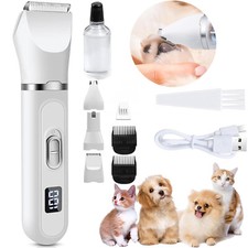 Profi Schermaschine Fell Trimmer Tier Haarschneider Hund Katze Rasierer leise