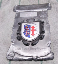 WAPPEN ZINN STADT BAD HERSFELD GRÖSSE 26x16cm