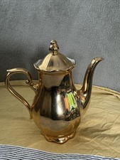 Kleine goldf.Kaffeekanne/Mokka, Haus Franken Bavaria Porzellan, Vintage Art Deco