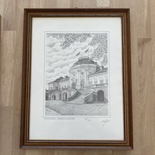Edition aus 6 Radierungen Stuttgart ,u.a. Schloss, signiert+nummeriert..ansehen