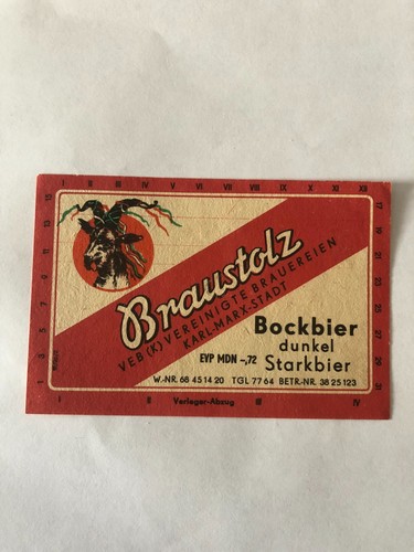 Bieretikett braustolz brauerei - bieretikett, braustolz-brauerei