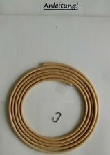 2 m Antriebsriemen, Lederriemen, 5 mm mit  Klammer für alte Nähmaschine