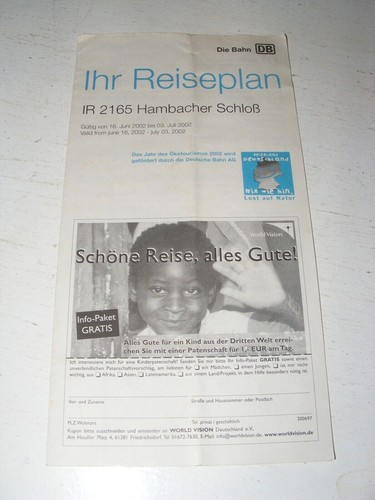 Alt deutsche bahn reiseplan - alt,
