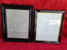 2 schöne , alten Bilderrahmen    , schwarze Schellackrahmen