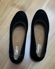 Gabor  comfort Ballerina Keilabsatz 30 mm  schwarz Gr. 5  (38) Weite G neuwertig