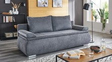 Schlafsofa Lenon Stoff grau