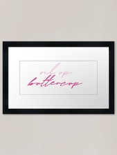 oil up buttercup Gerahmter