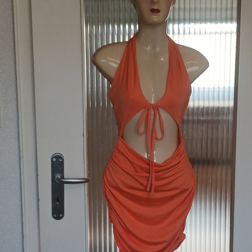 Damen figurbetontes orange