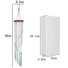 NEU~12 Röhren Metall Windspiel Klangspiel Windharfe Garten Dekor Feng Shui Haus