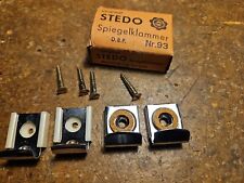 Original STEDO Spiegelklammer Nr. 93 Messing - verchromt