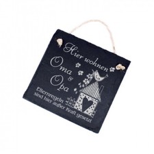 Schild Spruch Hier wohnen Oma