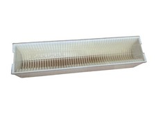 Paximat Dia Aufbewahrungs MAGAZIN 50 BRAUN NÜRNBERG 5x5cm Creme W.-Germany Made