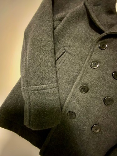 Burberry pea coat woll jacke - pea,