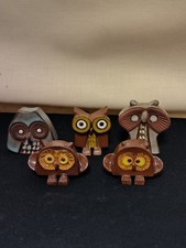 Fünf Vintage Miniatur Ton