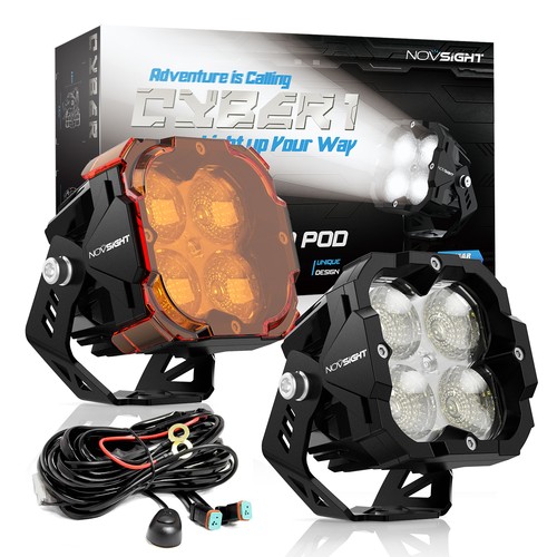 Novsight led pod ditch - novsight, 3''