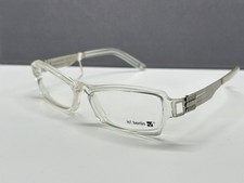 ic Berlin Brille Herren Damen Transparent Silber Eckig Johann
