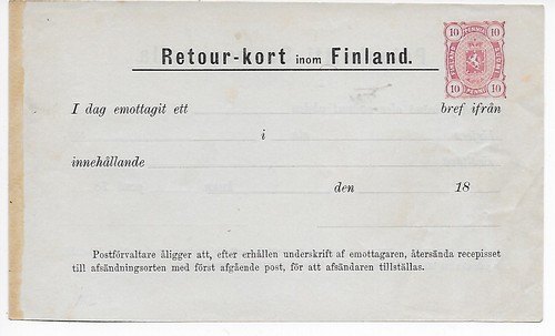 Retour kort för finland - retour-kort,