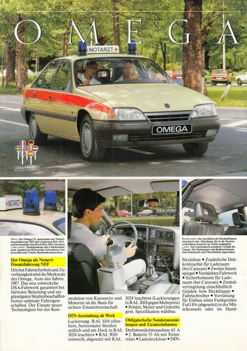 Opel omega notarzt - opel, a
