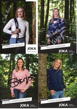 4xBiathlon-Originalautogrammka