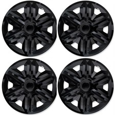4x Radkappen Radblenden Radzierblenden Action 15 Zoll Schwarz Set für Peugeot