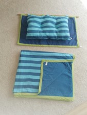 Jako-O Wandkissen und Tagesdecke, blau-lindgrün