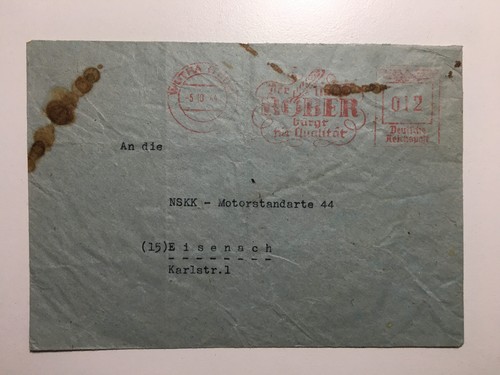 Reich brief nskk - nskk, n.s.k.k