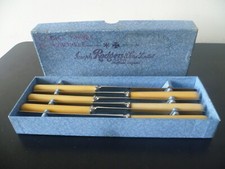 Ein Vintage sechssteiliges Set "Joseph Rodgers" Kompositgriff S/S Dessertmesser