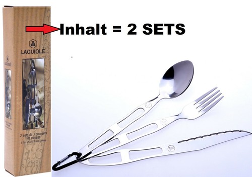 3in1 besteckset laguiole - 2x,