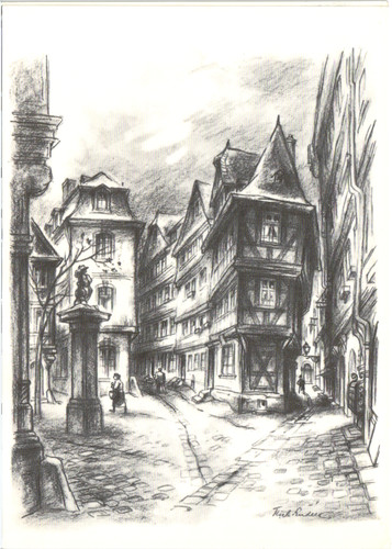 Ansichtskarte frankfurt - ansichtskarte, am