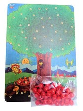 Lernspiel Apfelbaum aus Holz