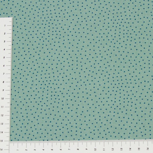 Seegrün mit blauen - , punkten