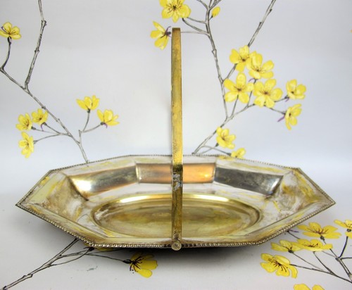 Vintage versilberter korb - vintage,