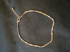 Goldfarbene Fußkettchen 24 Cm