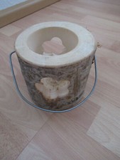 Kerzen Halter, Baumstamm ausgehölt für Kerzen, Nadelholz, Deko Holz Kerze