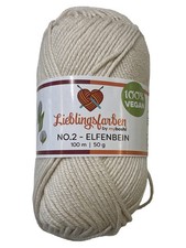 myboshi Lieblingsfarben No.2 Strickgarn Beige 85% Baumwolle 15% Kapok Uni