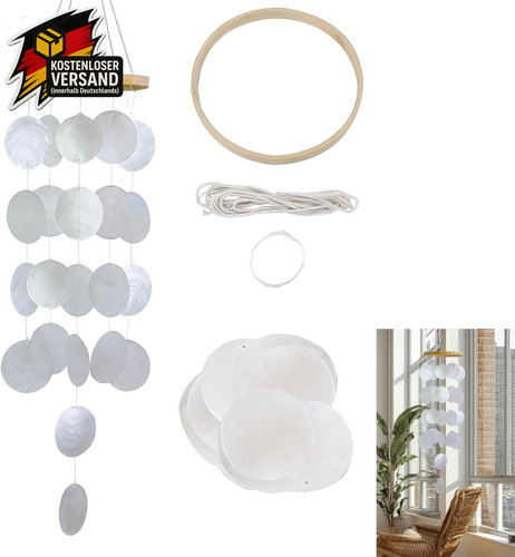 Windspiel aus muscheln - windspiel,