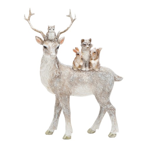 Figur hirsch mit - figur, waldtieren