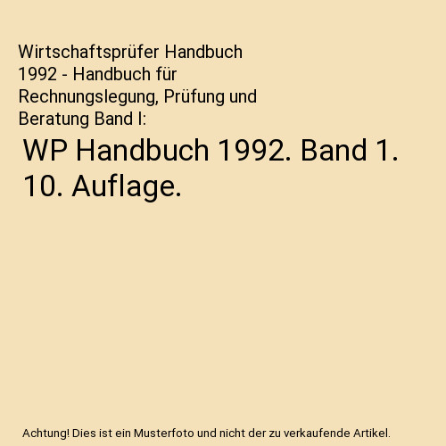 Handbuch 1992 band 10 - 1992.,