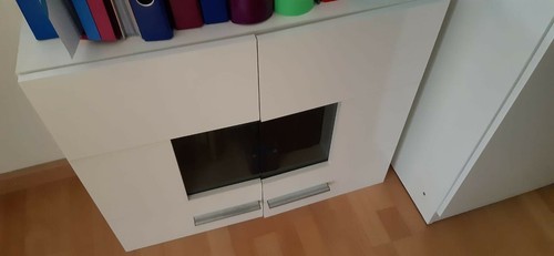 Wohnzimmerhängeschrank weiß