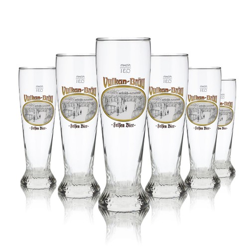 Vulkanbräu glas 3l - 6x, 0,3l