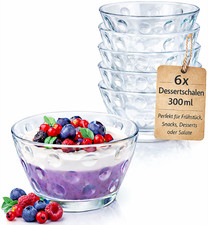 6x Glasschalen 300ml