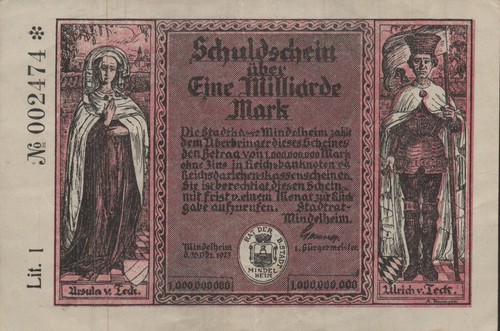 Mindelheim stadtkasse 1 - -,