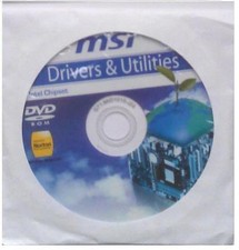 original MSI Mainboard Treiber CD DVD P43-C51 Â°17 Windows 7 Vista Win XP