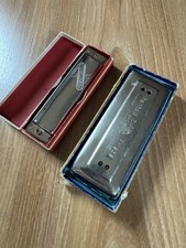 2x Vintage Mundharmonika Set – Vermona & Reinhold Friedel „Fridolin“ mit OVP