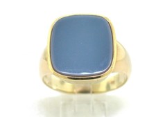 Klassischer Siegel Ring 585 Gelbgold 14Kt Gold   Herrenring Wappenring Stabil