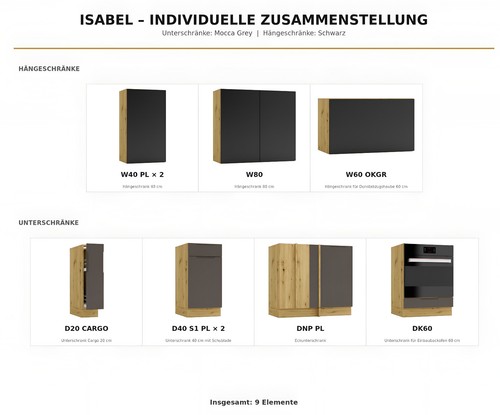 Küchenmöbel set isabel - küchenmöbel,
