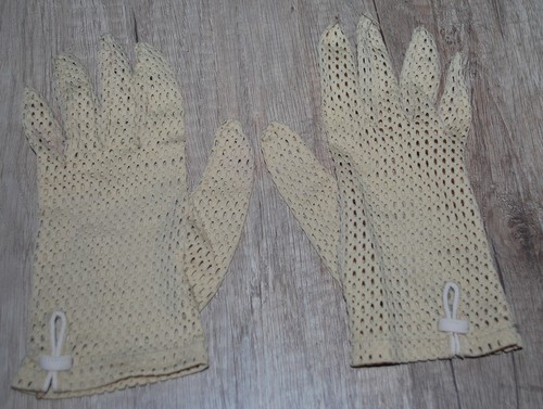 Vintage damenhandschuhe beige - vintage,