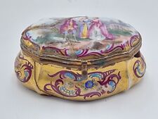 Antike Porzellan DECKELDOSE