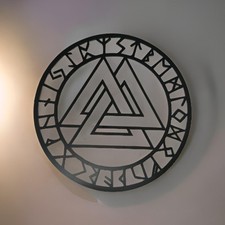 Wanddekoration Valknut